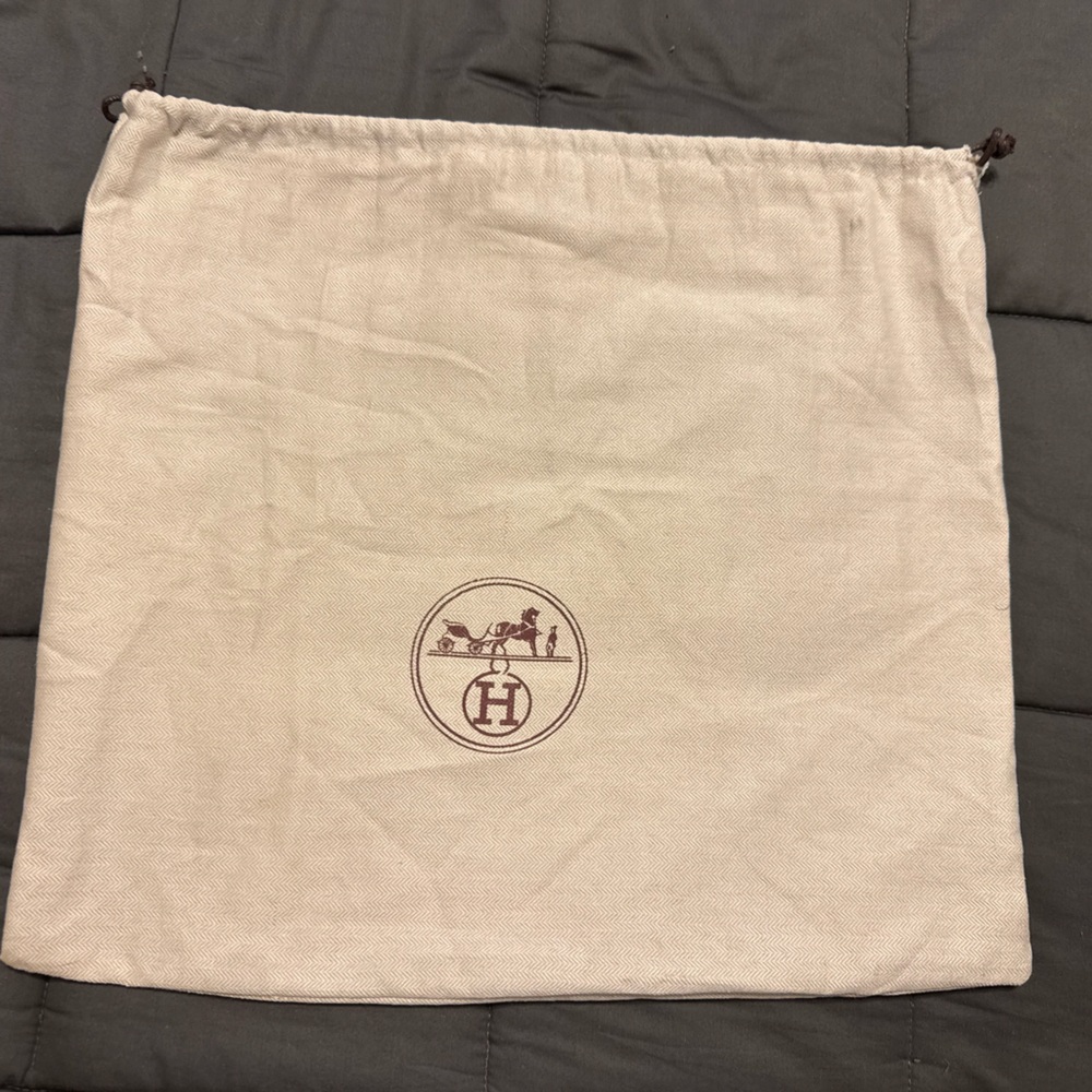 Beige Dust Bag with Logo